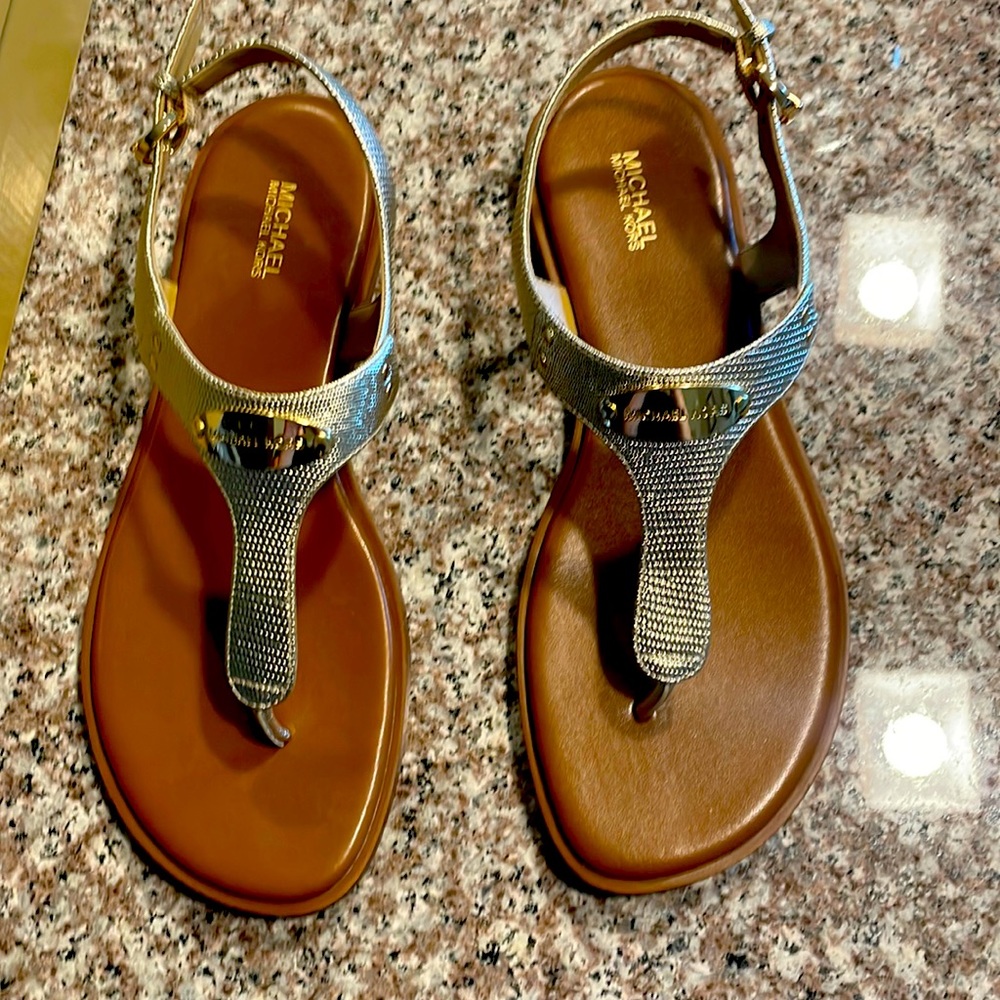 Michael Kors  sandal Gold tone